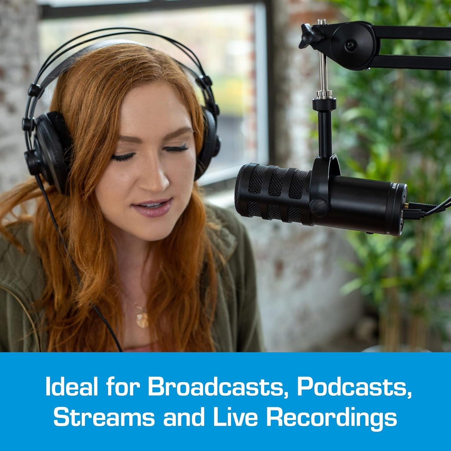 Samson Q9U Dynamic XLR/USB Broadcast Microphone (Renewed)