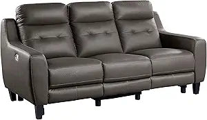 Lexicon Schuyler Power Reclining Sofa Grayish Brown — main product image