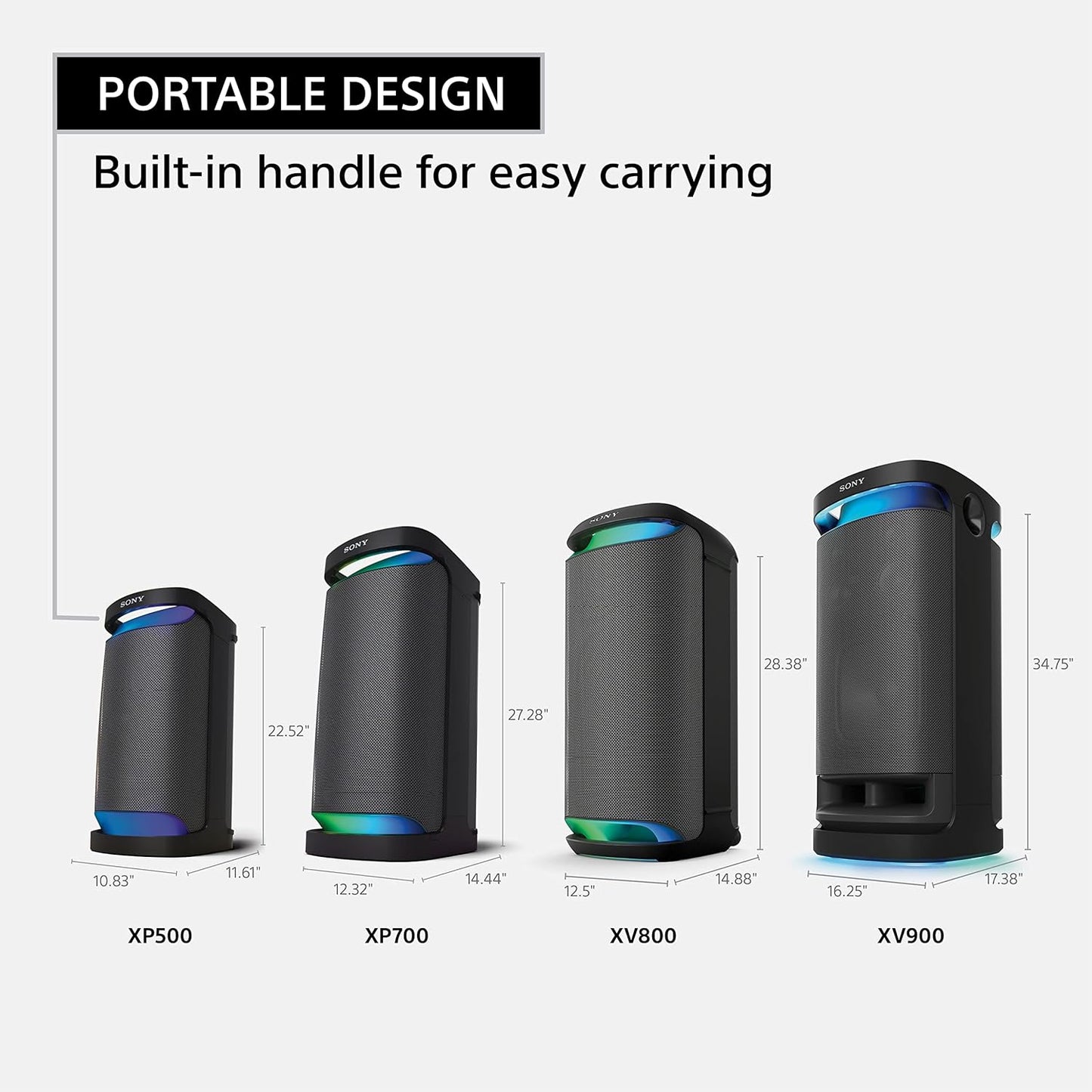 Sony SRSXP500 X-Series Bluetooth Karaoke Party Speaker