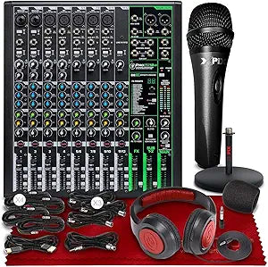 Mackie ProFX12v3 12-Channel Mixer Studio Bundle