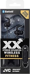 JVC HA-ET103BTB Deep Bass Wireless Workout Headphones