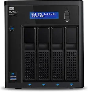 Western Digital WDBNFA0320KBK-NESN 32TB My Cloud Pro Series PR4100 NAS