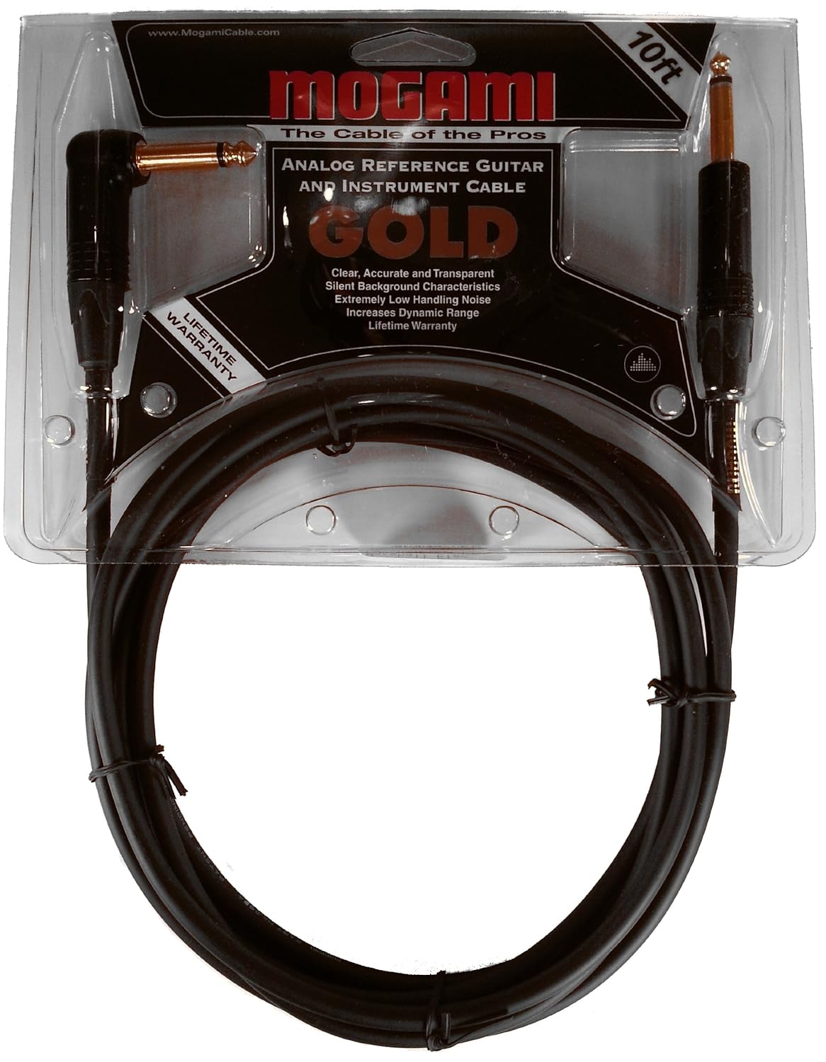 Mogami Gold Instrument 10R Guitar Cable - 10 ft