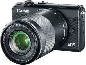 Canon 2209C021 EOS M100 Mirrorless Camera 15-45mm Lens Bundle