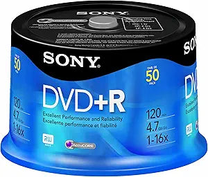 Sony DPR-47/50 DVD+R Write-Once Disc - Spindle (Discontinued)