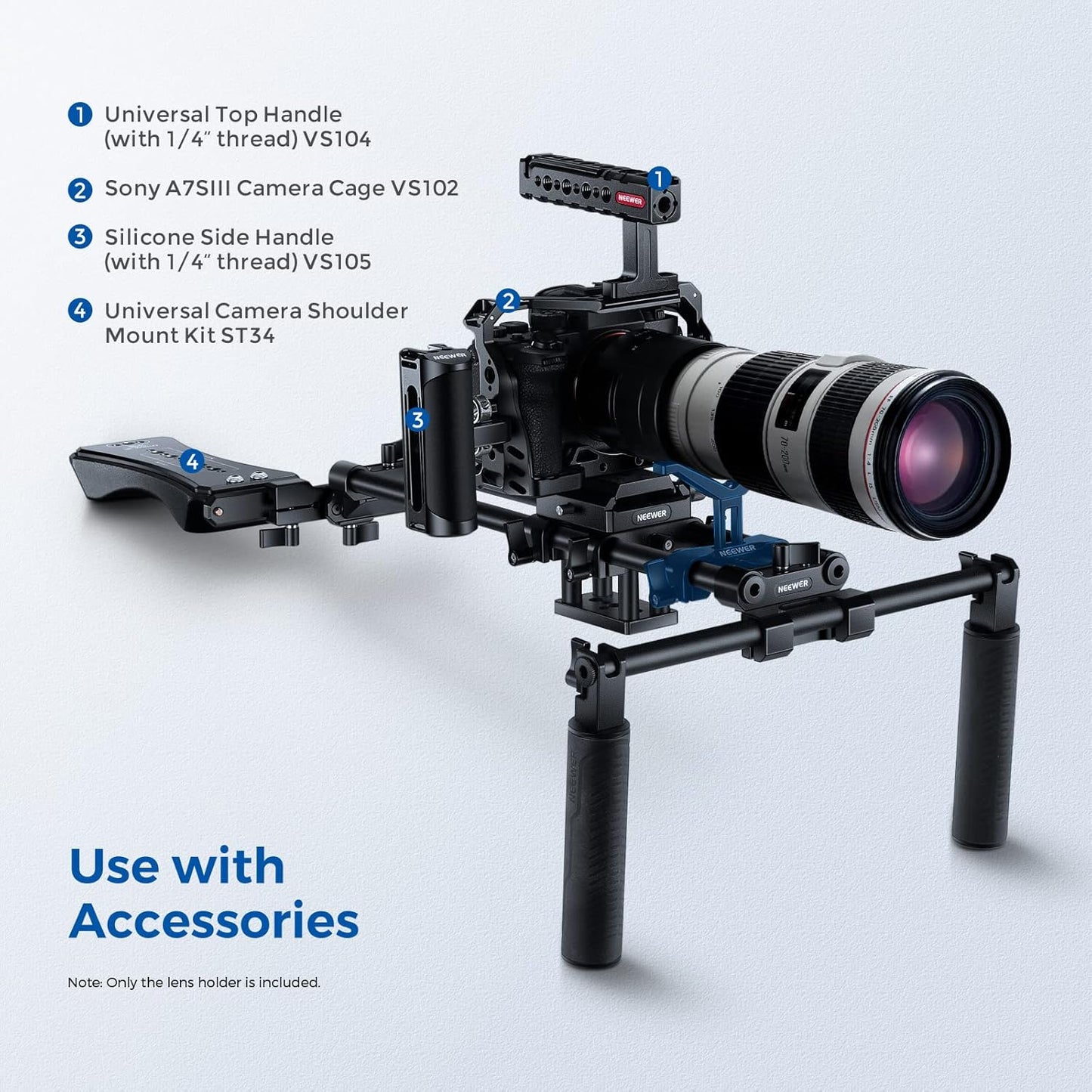 Neewer 10100886 Telephoto Lens Support Bracket