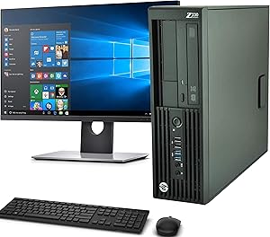 HP EliteDesk ProDesk Z230 SFF i5 PC 8GB 128GB SSD + 19