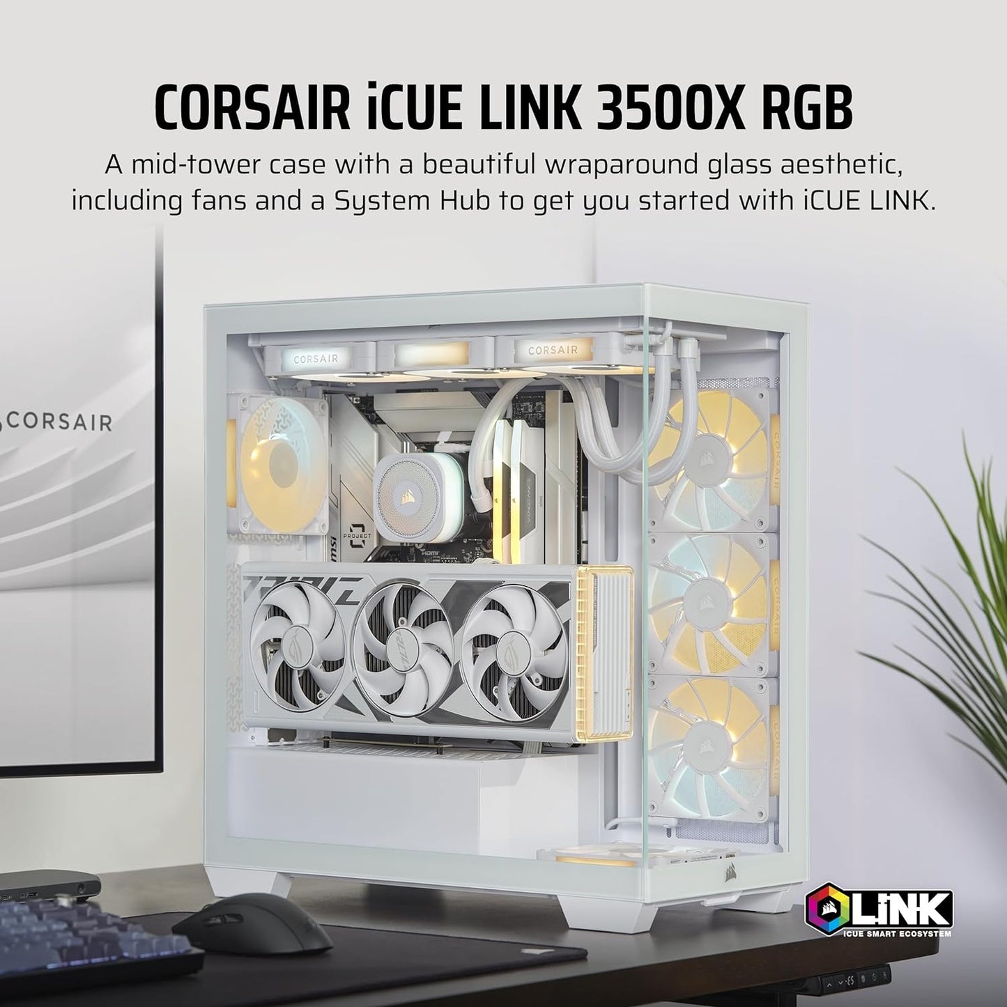 Corsair CC-9011281 iCUE Link 3500X RGB ATX Case