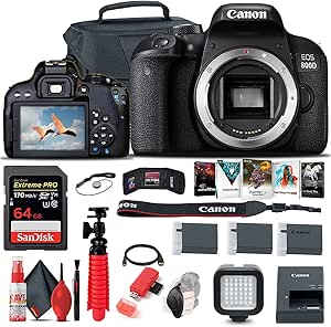 Canon EOS Rebel 800D DSLR Camera Bundle (Renewed)
