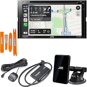 JVC KW-V960BW Wireless CarPlay Android Auto Receiver — main product image