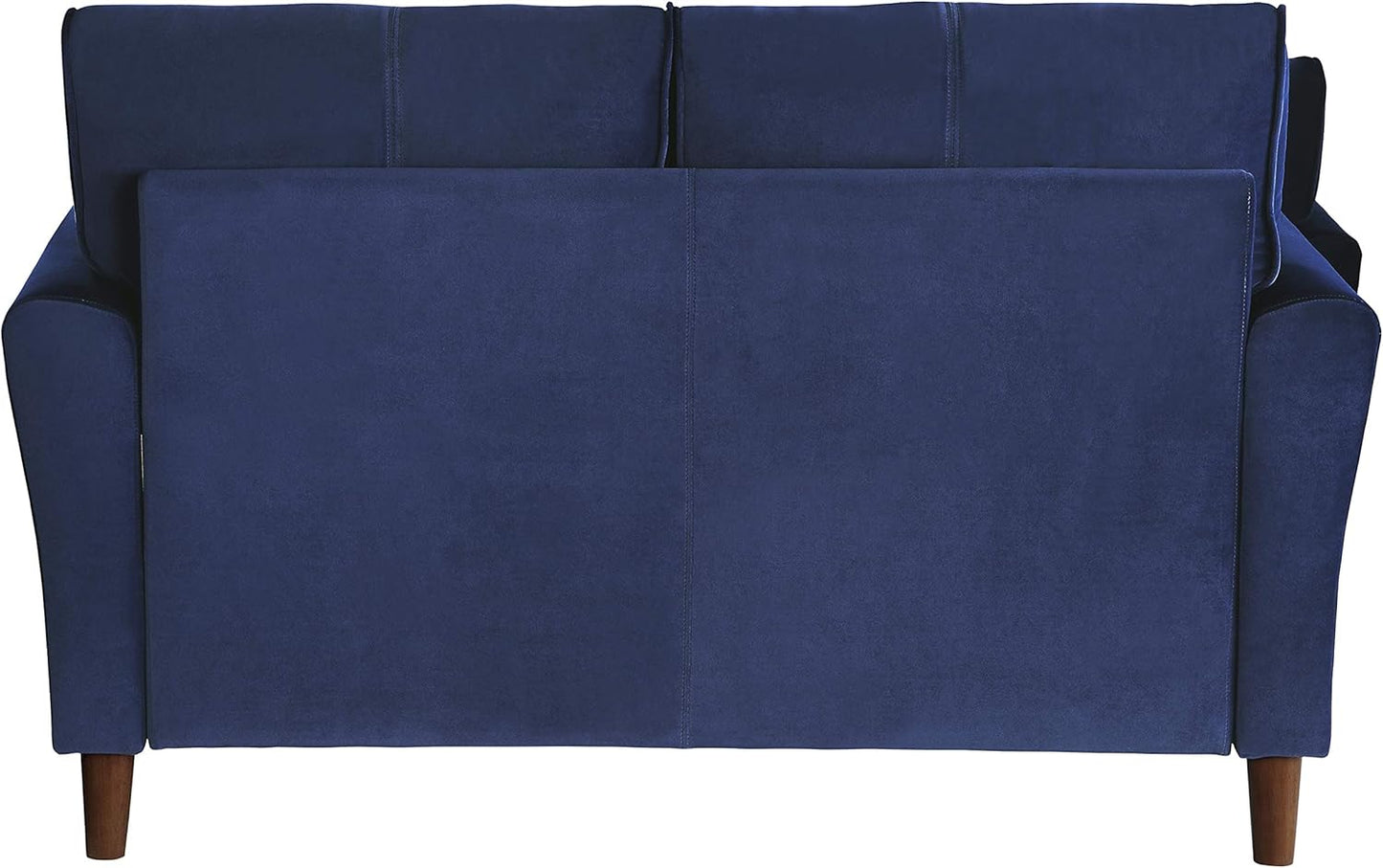Lexicon Morgan Velvet Loveseat Sofa - Blue