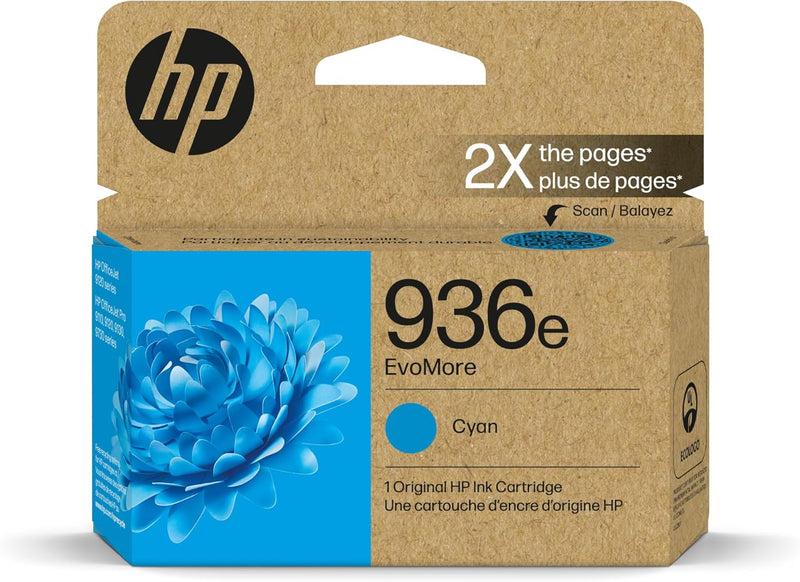 HP 4S6V3LN 936e EvoMore Cyan Ink Cartridge — main product image