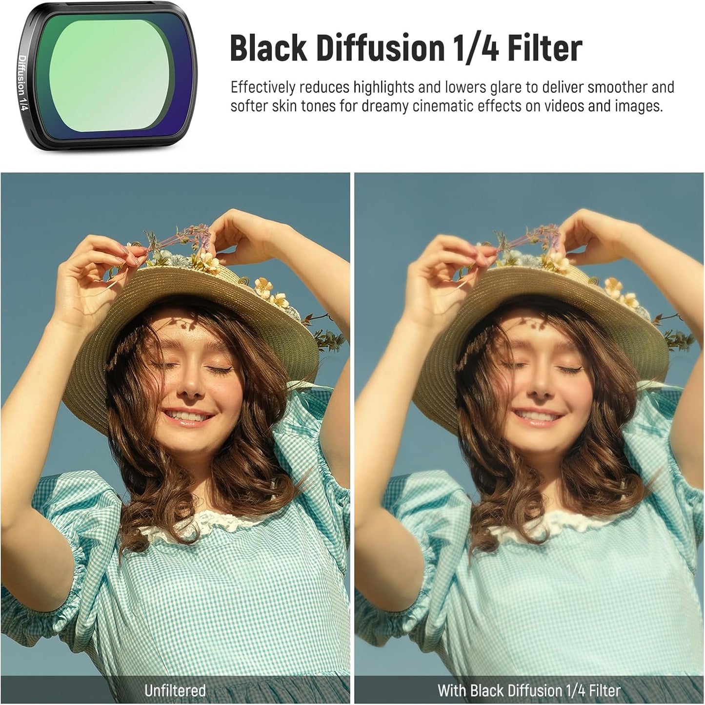 NEEWER 10104010 ND & Diffusion Filter Kit for DJI Osmo Pocket 3
