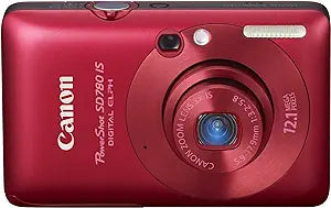 Canon SD780IS Deep Red 12.1MP Digital Camera — main product image