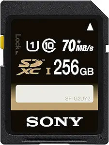 Sony SFG2UY2/TQ 256GB UHS-1 SDXC Memory Card — main product image