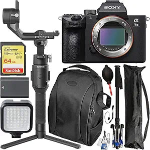 Sony ILCE7M3/B Alpha a7 III Mirrorless Camera Bundle Ronin-SC Gimbal