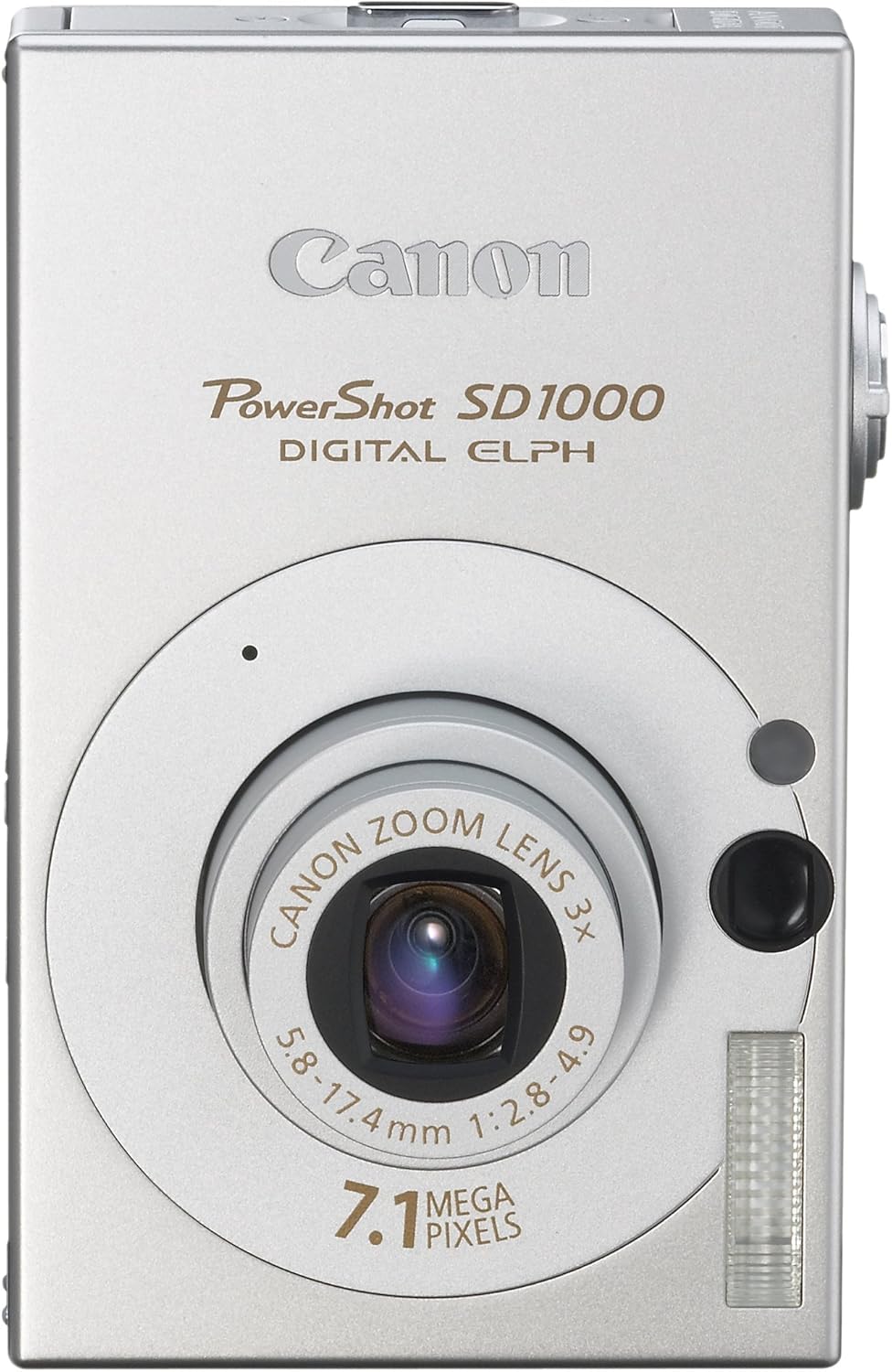 Canon 1862B001 PowerShot SD1000 7.1MP Digital Elph Silver