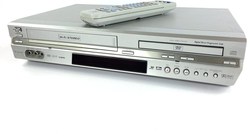 JVC HR-XVC33U Progressive Scan DVD/VCR Combo Silver — main product image