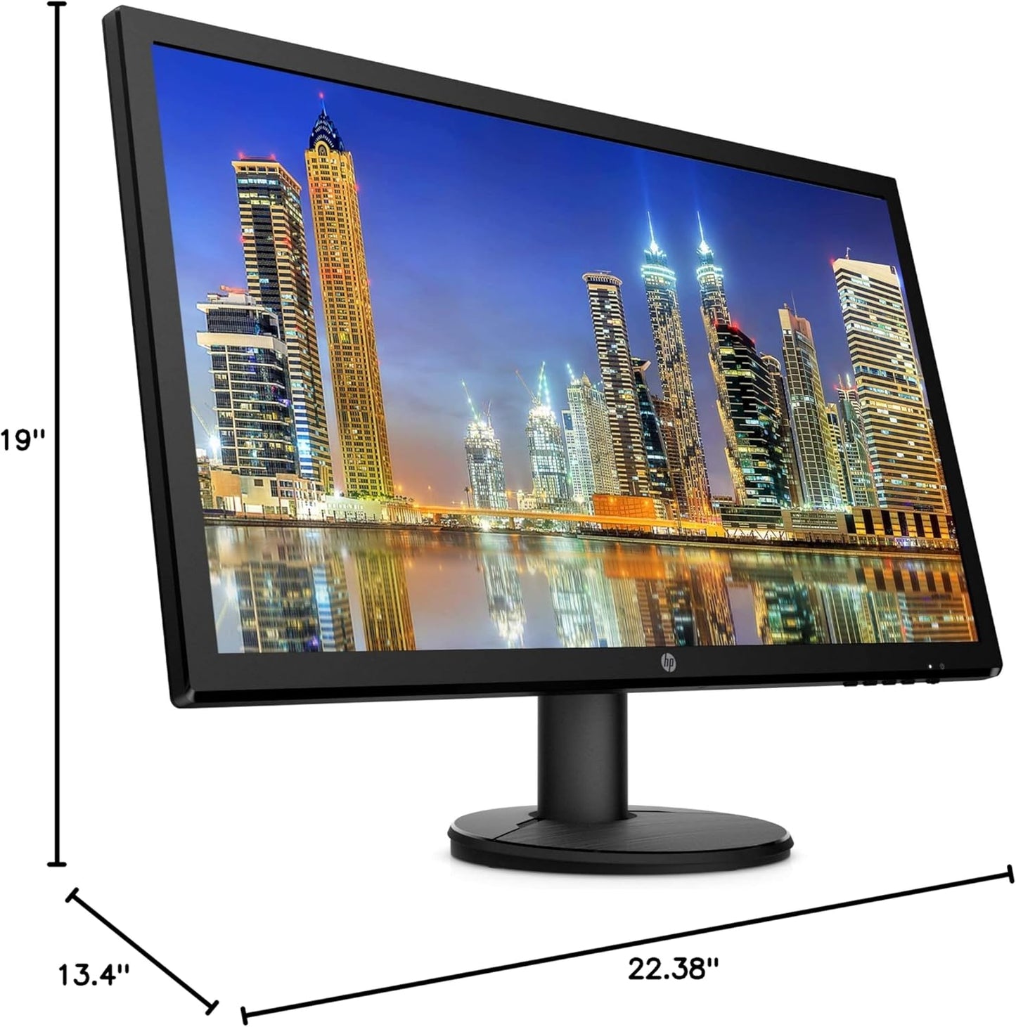 HP V24 24-inch FHD Monitor 2-Pack with Dual Stand