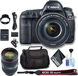 Canon 1483C010 EOS 5D Mark IV 24-105mm Lens Bundle