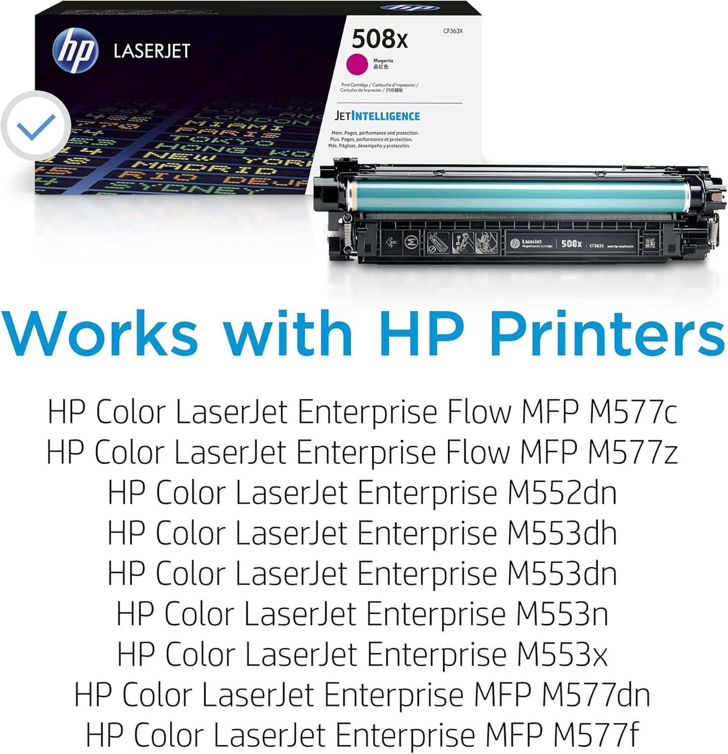HP CF363X 508X Magenta High-Yield Toner Cartridge