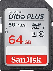 SanDisk SDSDUSC-064G-AN6IN 64GB Ultra Plus SDXC UHS-I Card — main product image