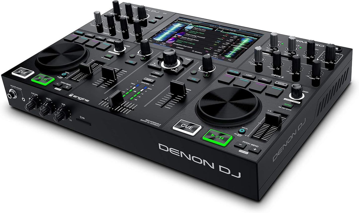Denon DJ PRIMEGO Portable DJ Controller Mixer WIFI Streaming