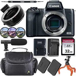 Canon EOS M50 Mirrorless Camera Body Bundle