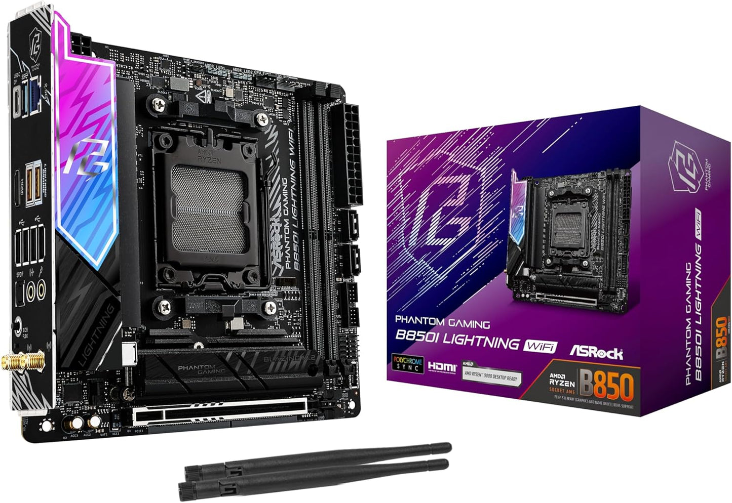 ASRock B850I Lightning WiFi AM5 Mini-ITX Motherboard