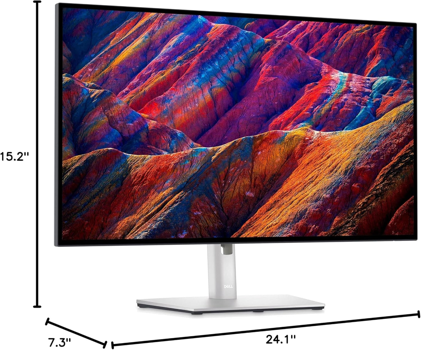 Dell U2723QE 27" 4K UHD Monitor - Black/Silver
