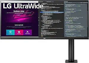 LG 34BN780-B Renewed 34-Inch UltraWide Ergo Monitor