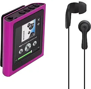 Polaroid PMP120-4PK Clip MP3 Player Earbuds Pink