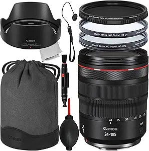 Canon CNRF241054L RF 24-105mm f/4L IS USM Lens Bundle