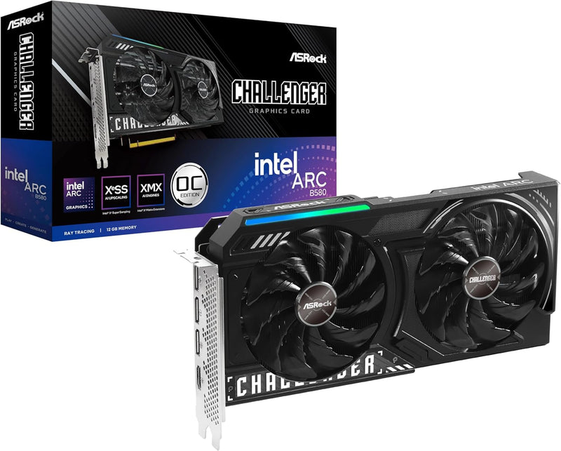 ASRock B580 CL 12GO Intel ARC B580 Challenger - 12GB OC Graphics Card — main product image