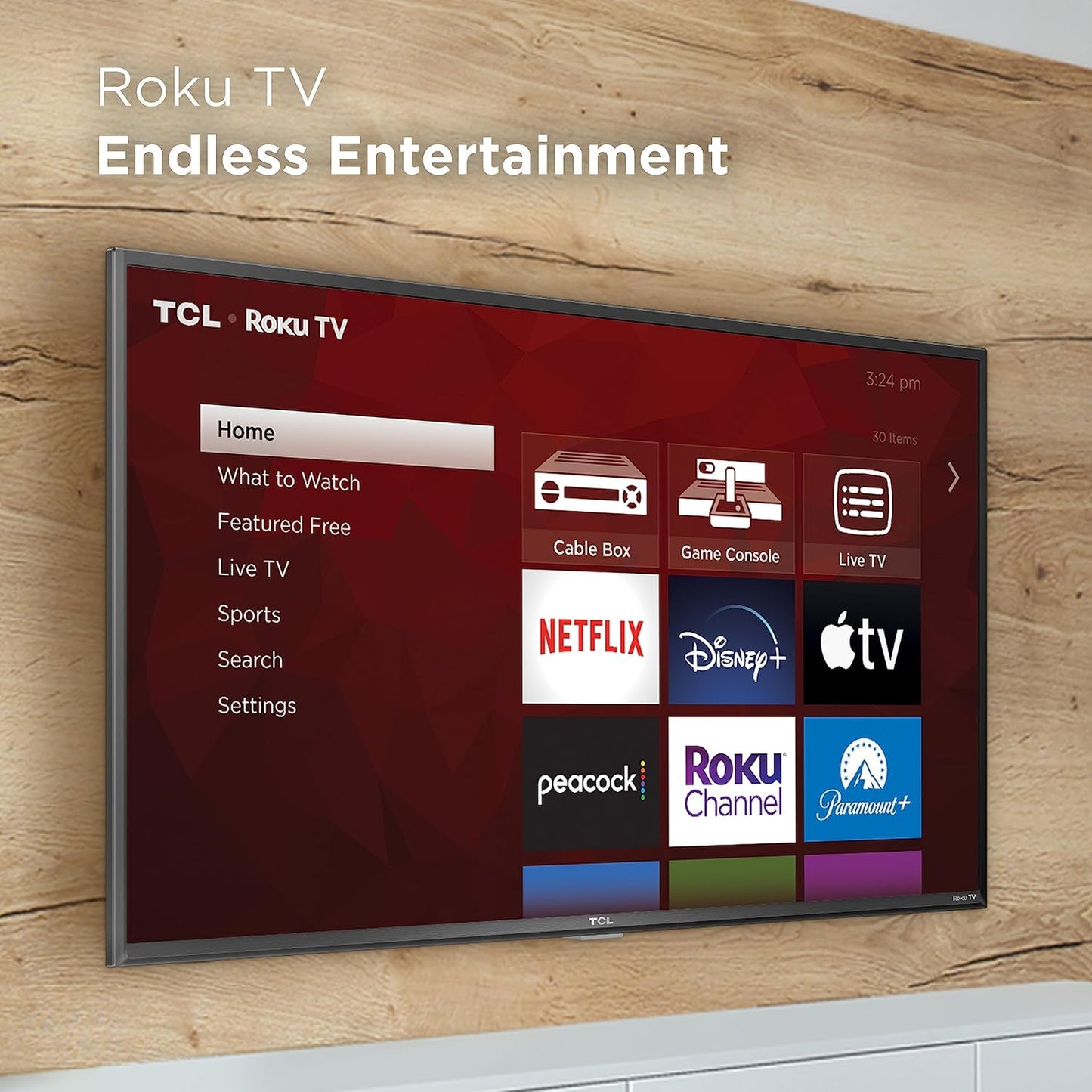 TCL 40S355 40" Class 3-Series Full HD 1080p Roku Smart TV