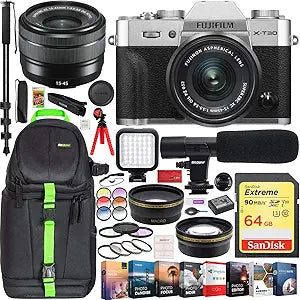 Fujifilm E3FJXT30S1545 X-T30 15-45mm Lens Bundle