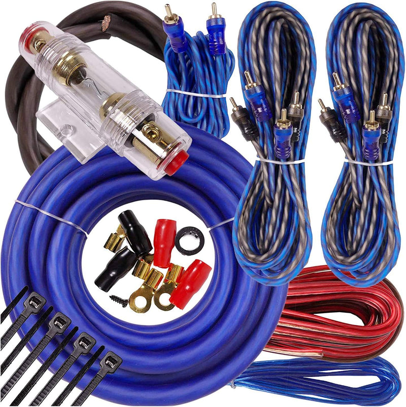 Gravity BGR-KIT4-B-PK3-2000W 4-Channel Amplifier Wiring Kit — main product image