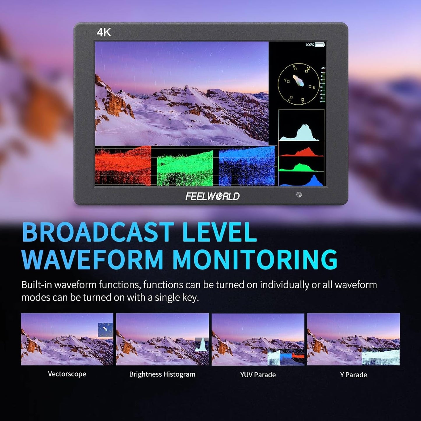 FEELWORLD T7 PLUS V2-ANP55 7" 4K HDMI Camera Field Monitor Kit