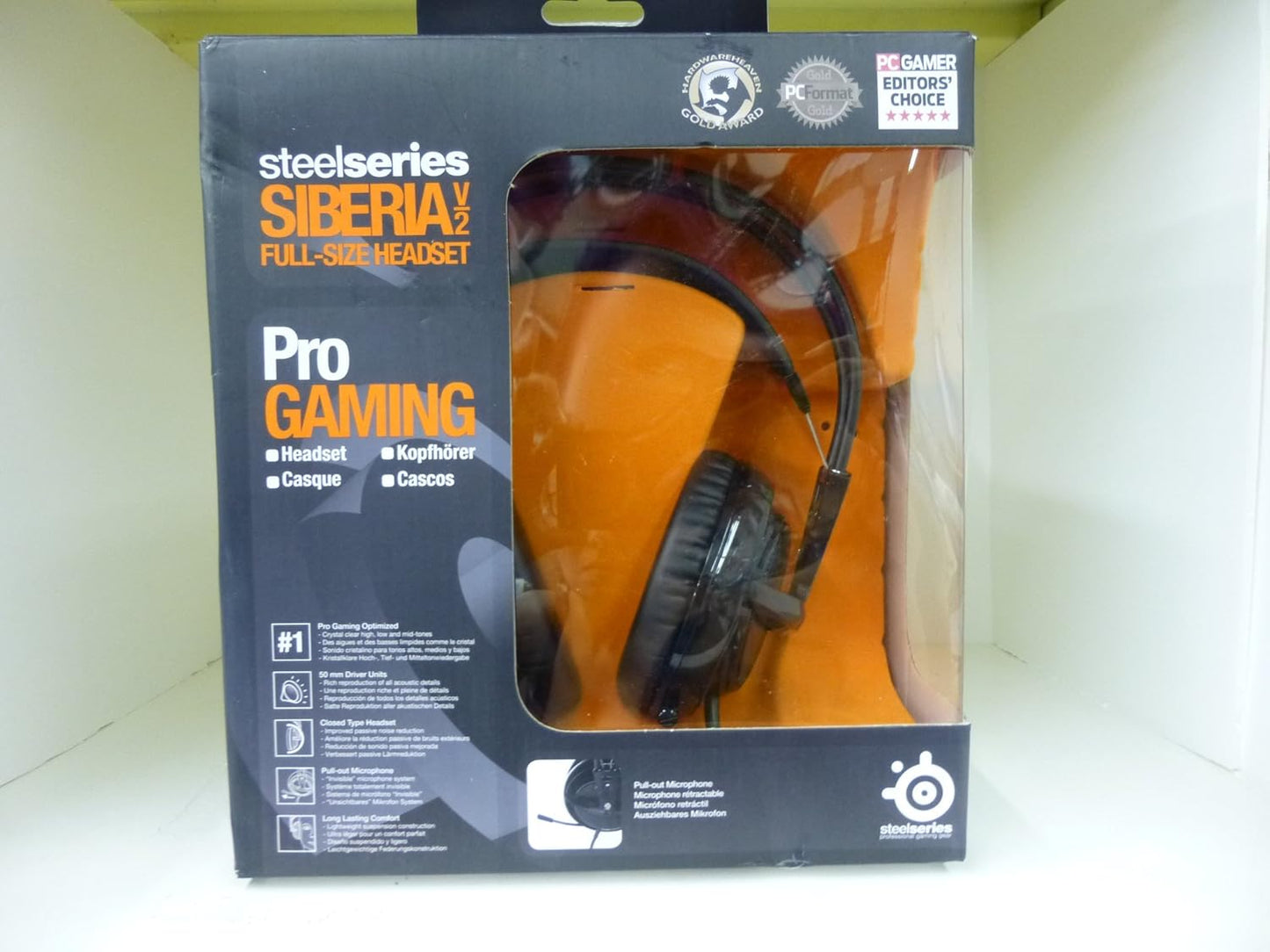 SteelSeries Siberia v2 Gaming Headset - Full-Size, Black, Comfortable