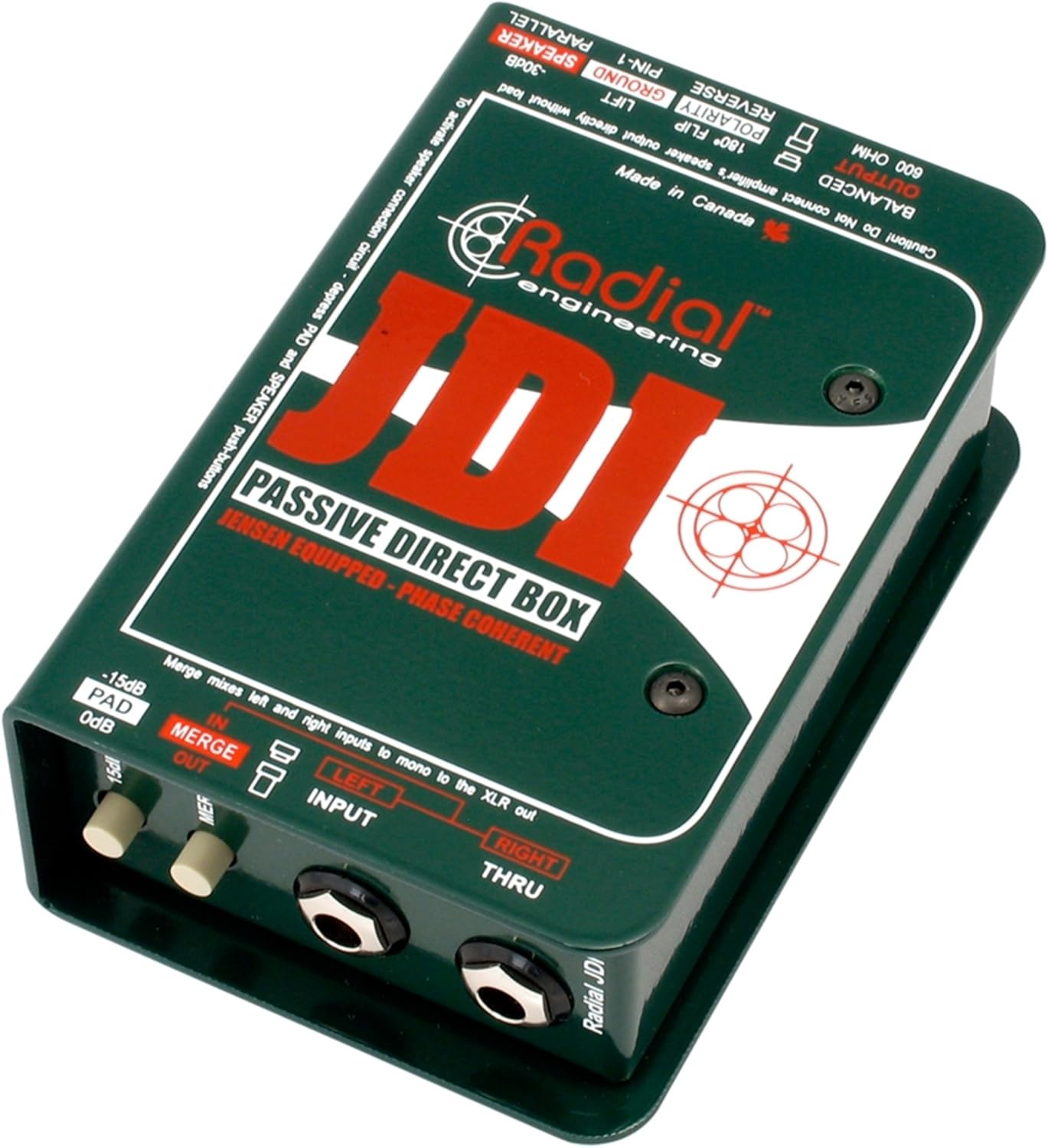 Radial Engineering R8001010 JDI Passive Direct Box Jensen Transformer
