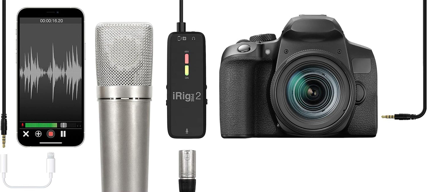 IK Multimedia IP-IRIG-PRE2-IN Microphone Preamp Interface