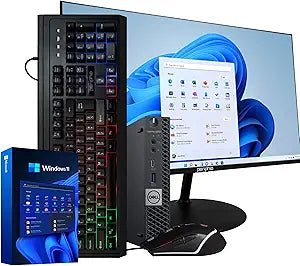 Dell Optiplex 5060 Mini PC 16GB 512SSD 24" Monitor Renewed