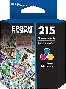 Epson T215530-S T215 Standard Capacity Tricolor Ink Cartridge