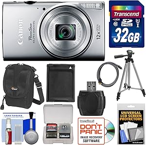 Canon Elph 350 HS Wi-Fi Digital Camera Bundle