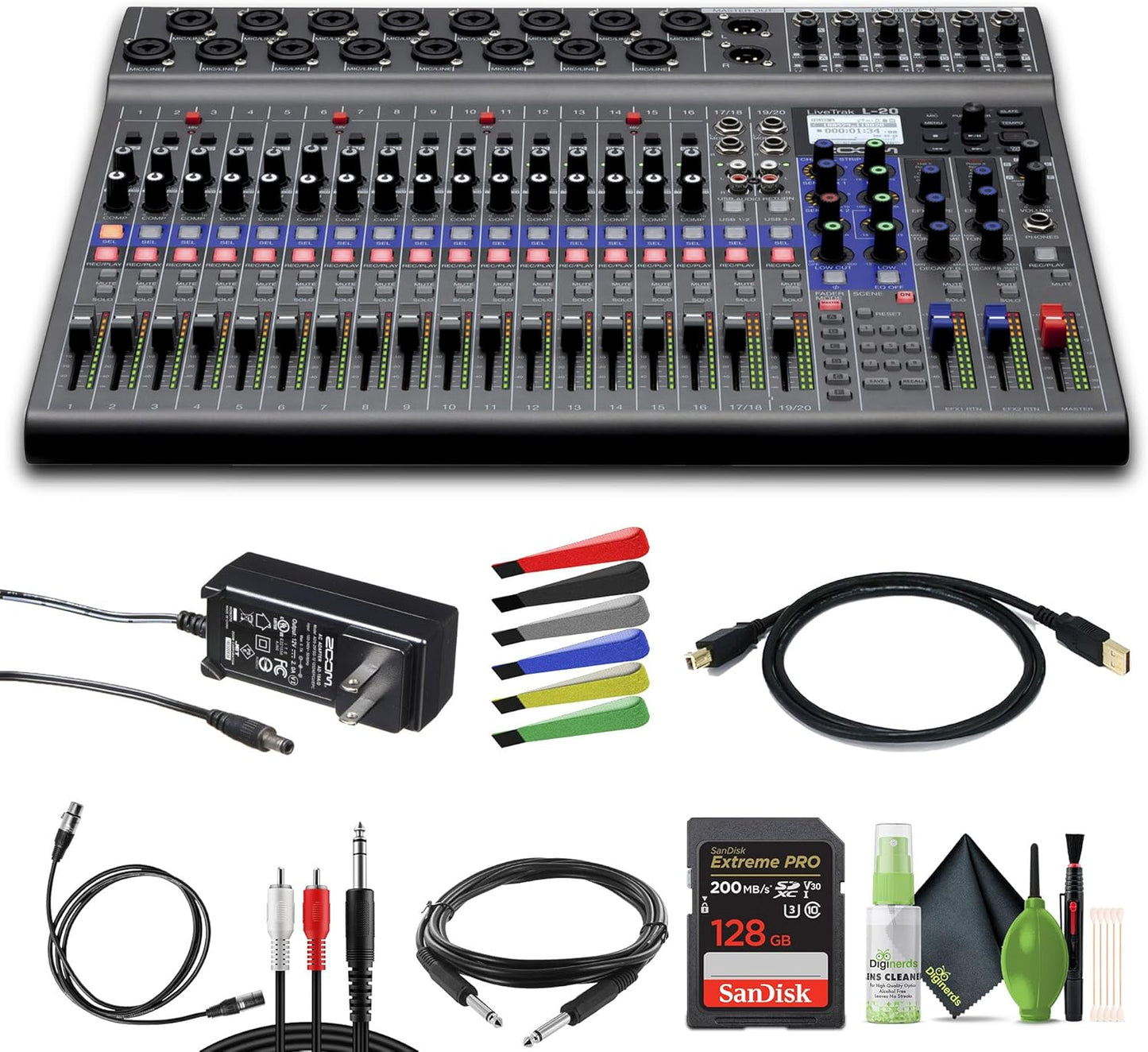 Zoom LiveTrak L-20 Digital Mixer Multitrack Recorder