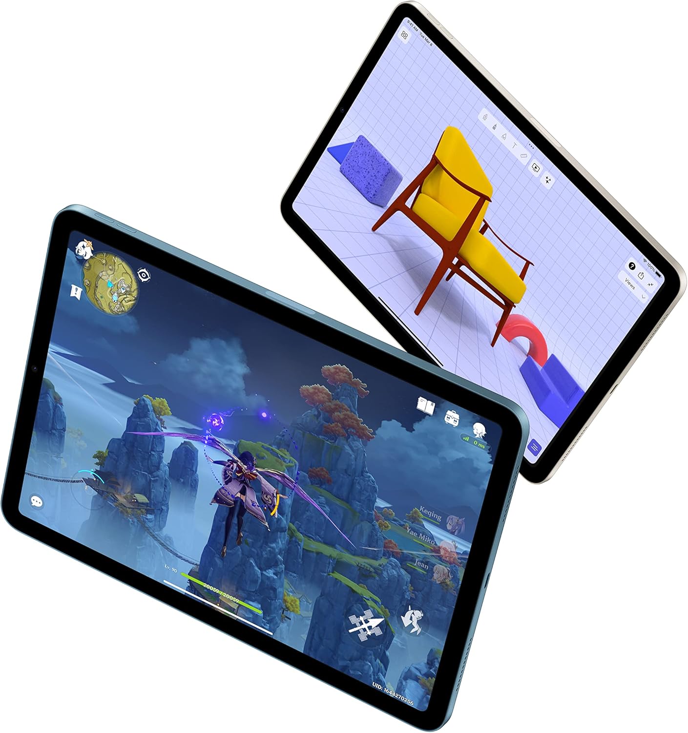Apple A2588 iPad Air 5th Gen 256GB Blue Renewed