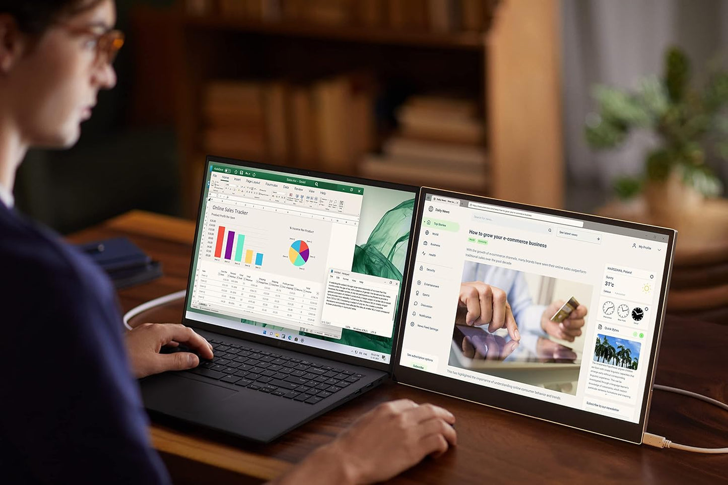 LG 451239 Gram +View 16" WQXGA Portable Monitor