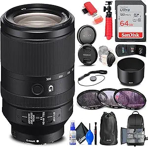 Sony SEL70300G FE 70-300mm Lens Bundle (Renewed)