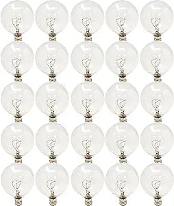 GE 15790 Incandescent Globe Light Bulbs 25W Vanity 25-Pack