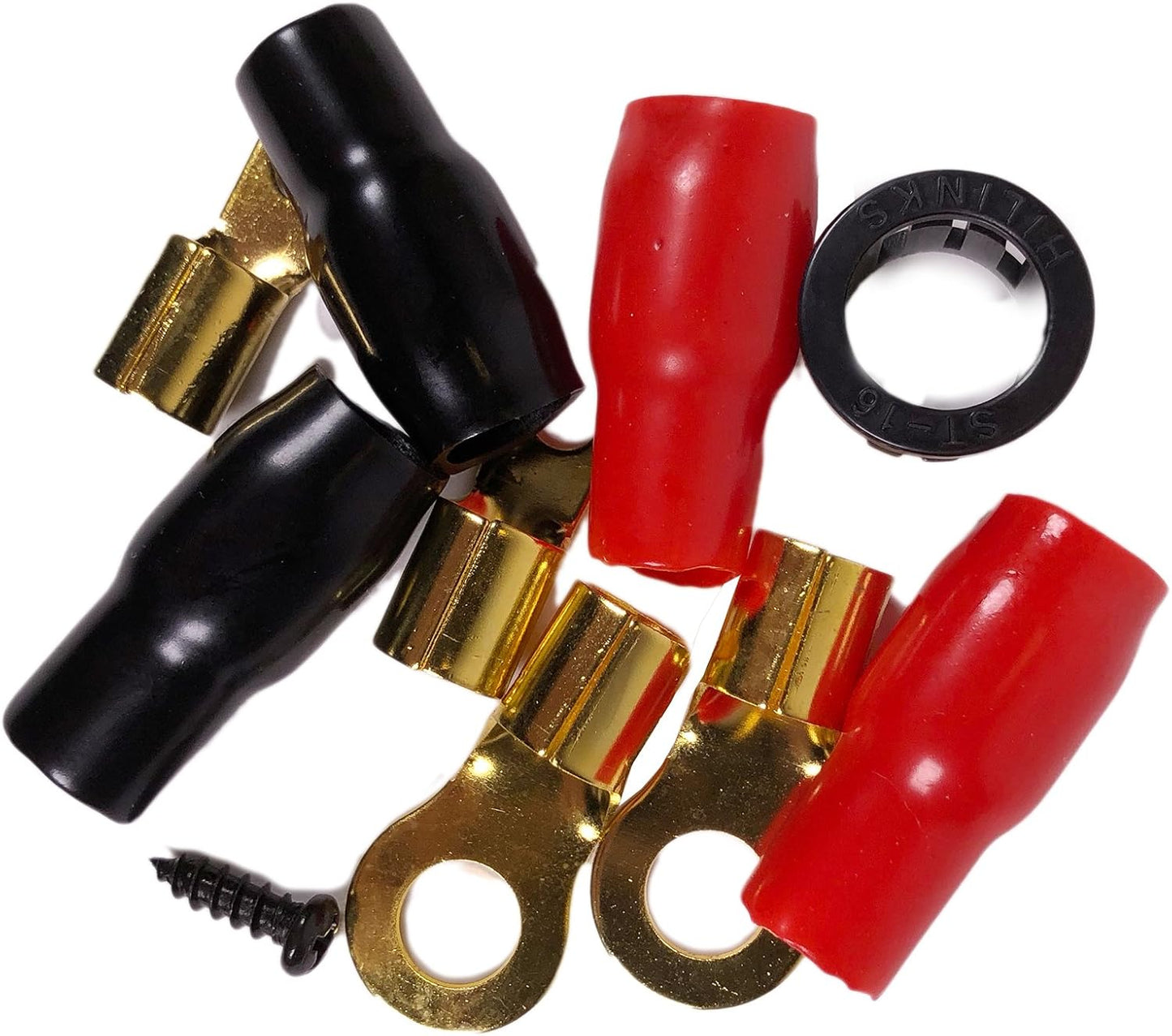 Gravity BGR-KIT4-PK2-RED-2500W 4 Gauge Amp Installation Kit, Red